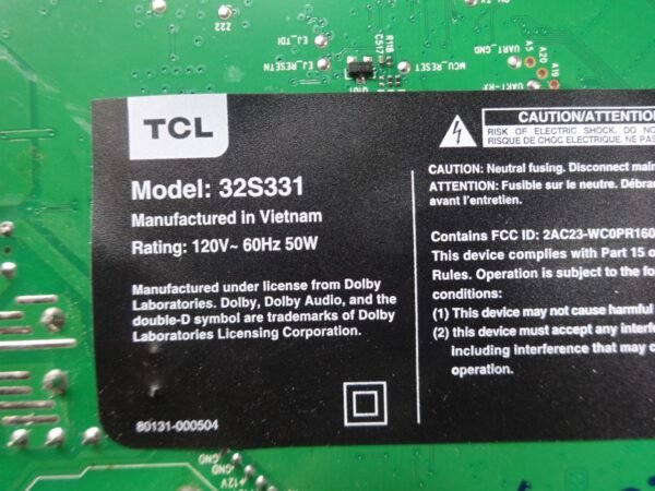 TCL	32S331	40-MS14X1-MPB2HG - Image 5